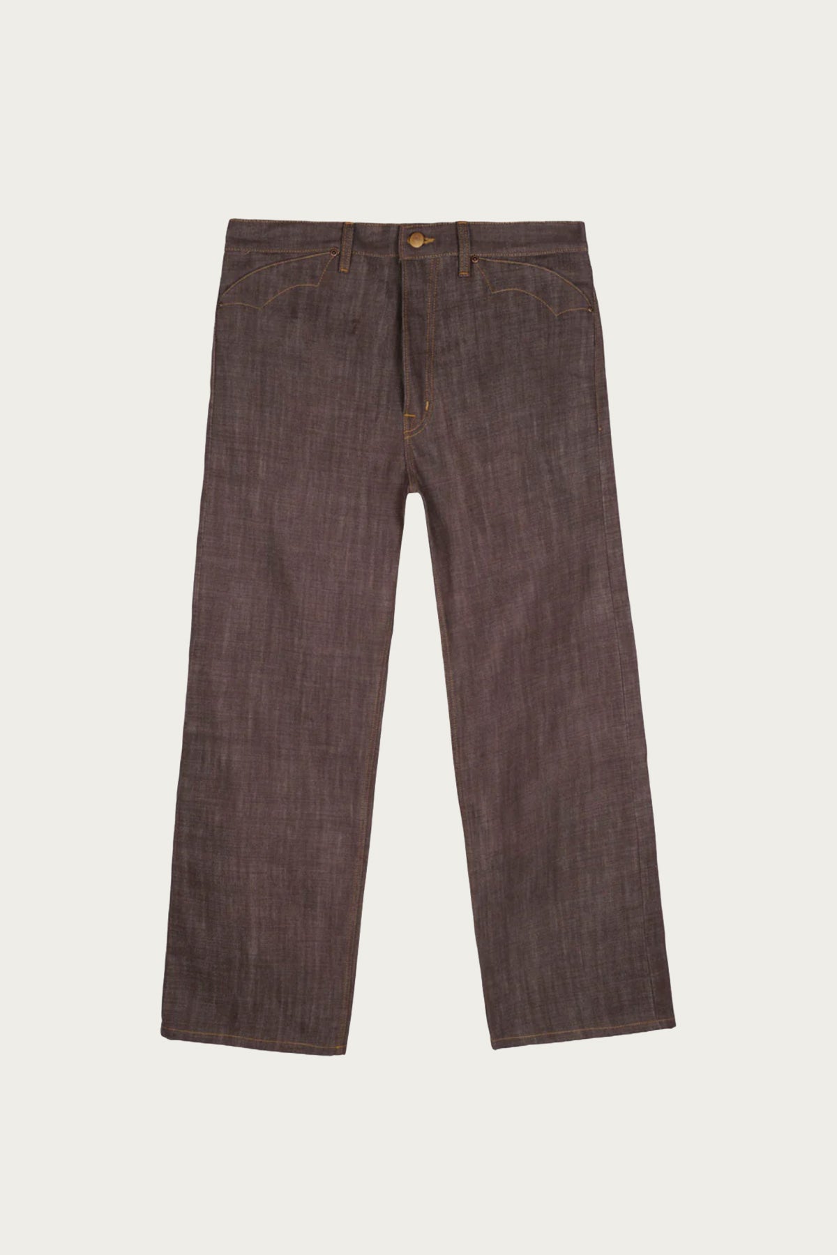 Brain Dead - Type 00 14.5oz Selvedge Denim Pant - Brown - Canoe Club
