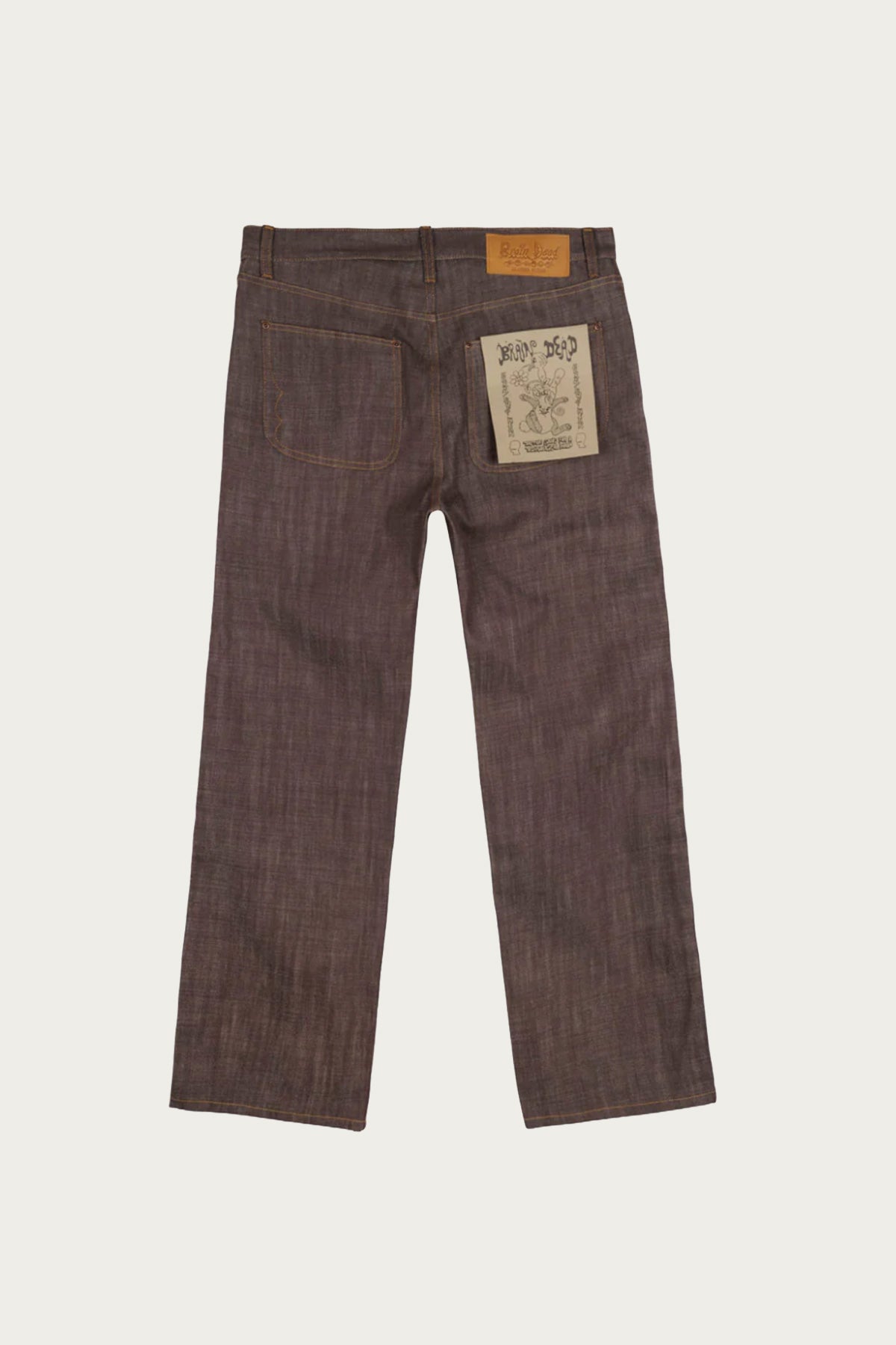 Brain Dead - Type 00 14.5oz Selvedge Denim Pant - Brown - Canoe Club