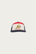 Brain Dead - Waning Crescent Curved Front 6 Panel Hat - Navy/Multi - Canoe Club