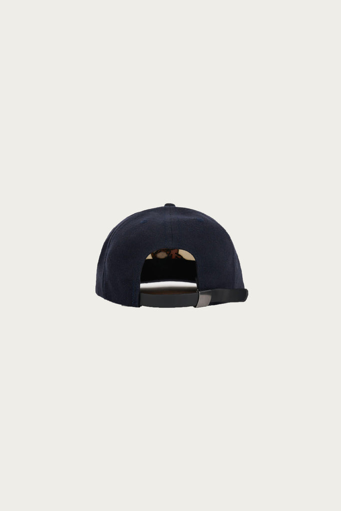Brain Dead - Waning Crescent Curved Front 6 Panel Hat - Navy/Multi - Canoe Club