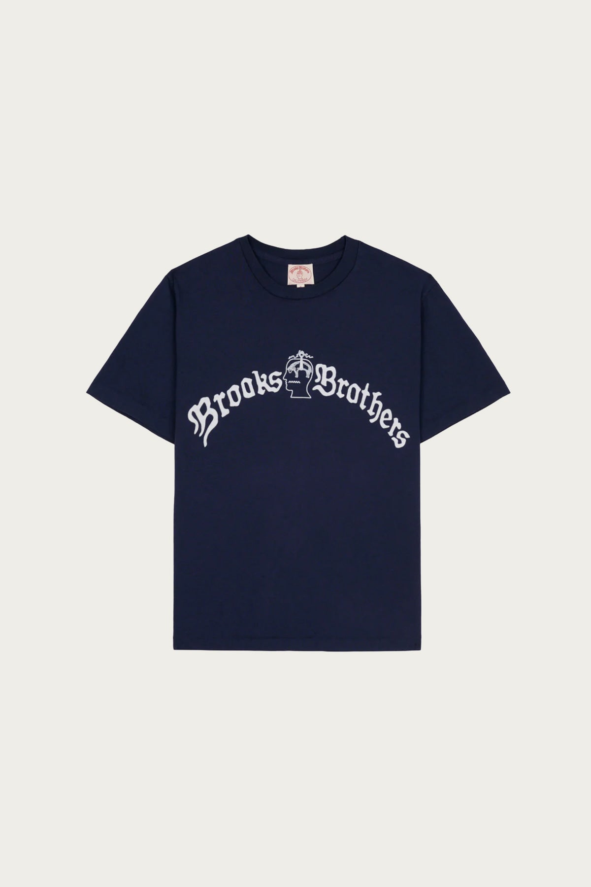 Brain Dead - Brain Dead x Brooks Brothers California Logo Tubular Tee - Navy - Canoe Club