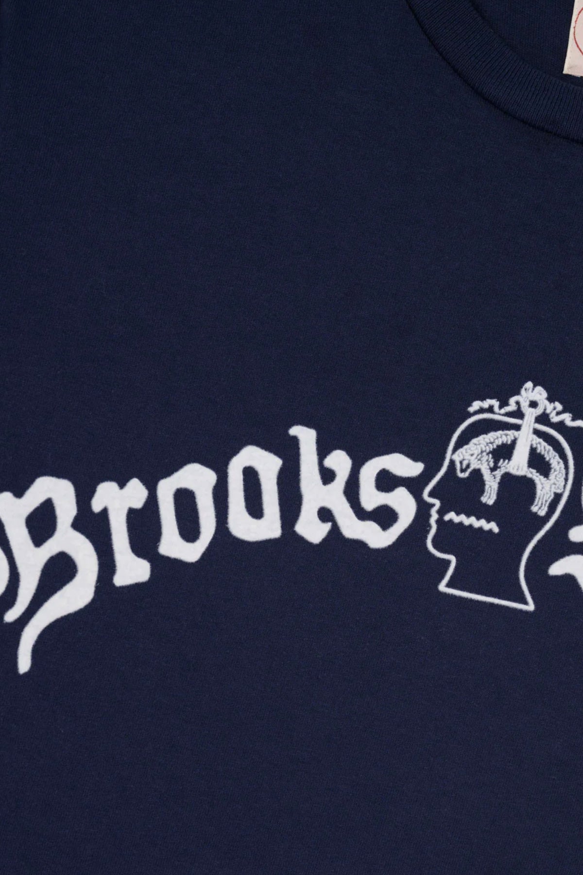 Brain Dead - Brain Dead x Brooks Brothers California Logo Tubular Tee - Navy - Canoe Club