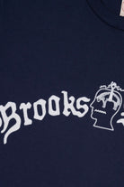 Brain Dead - Brain Dead x Brooks Brothers California Logo Tubular Tee - Navy - Canoe Club