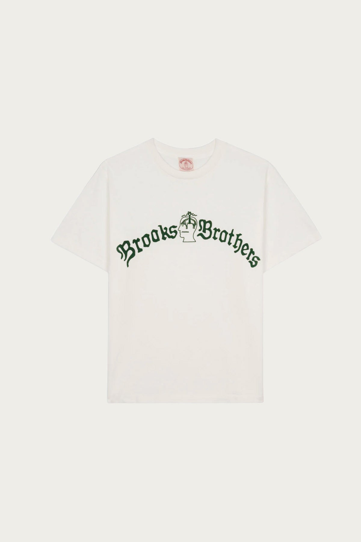 Brain Dead - Brain Dead x Brooks Brothers California Logo Tubular Tee - White - Canoe Club