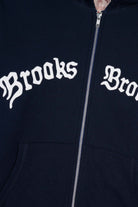 Brain Dead - Brain Dead x Brooks Brothers California Logo Zip Hoodie - Navy - Canoe Club