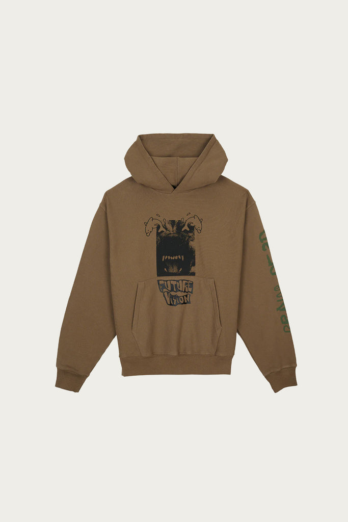 Brain Dead - Future Vision Hoodie - Coffee - Canoe Club