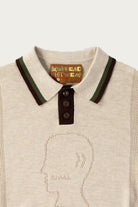 Brain Dead - Logo Head Pointelle Polo - Natural - Canoe Club