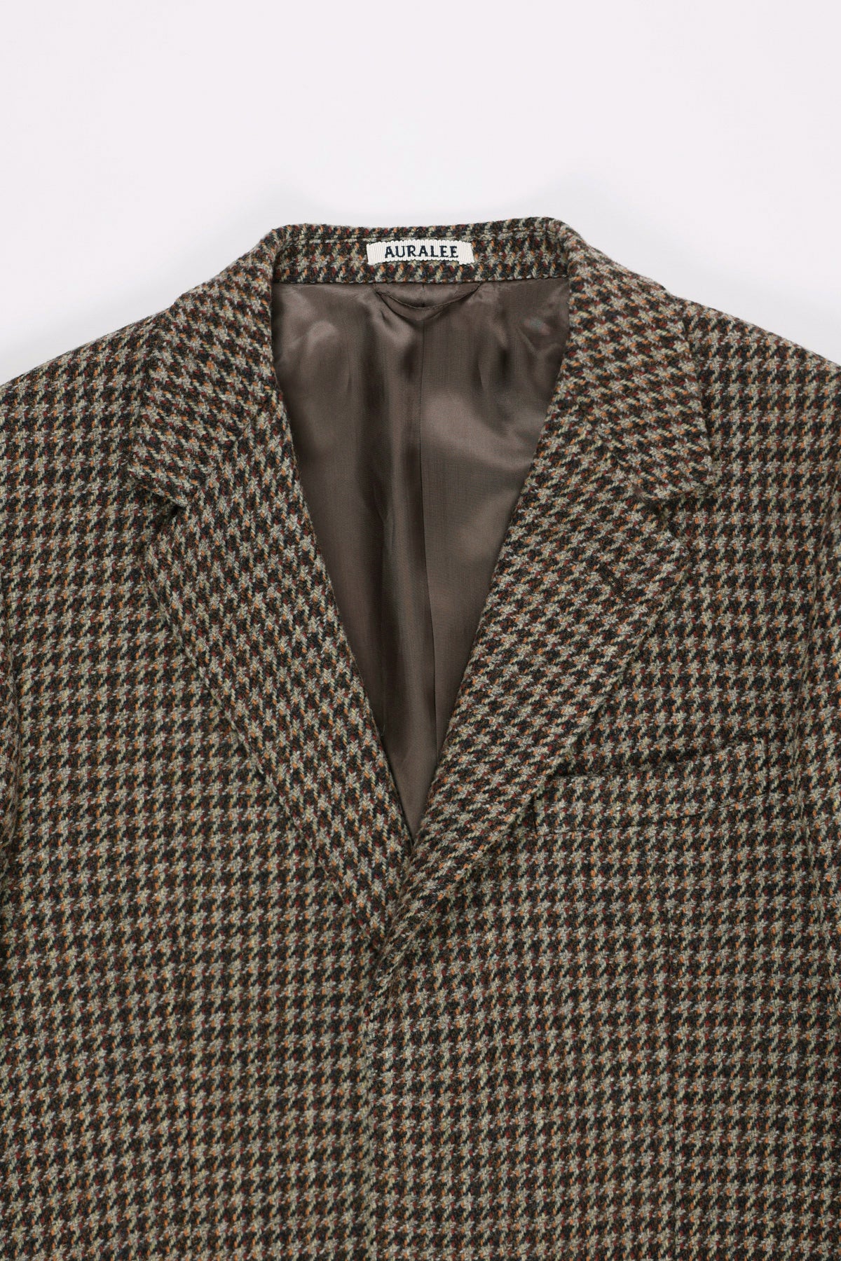 Men's British Tweed Jacket Brown Wool Tweed Suit Business Slim Fit