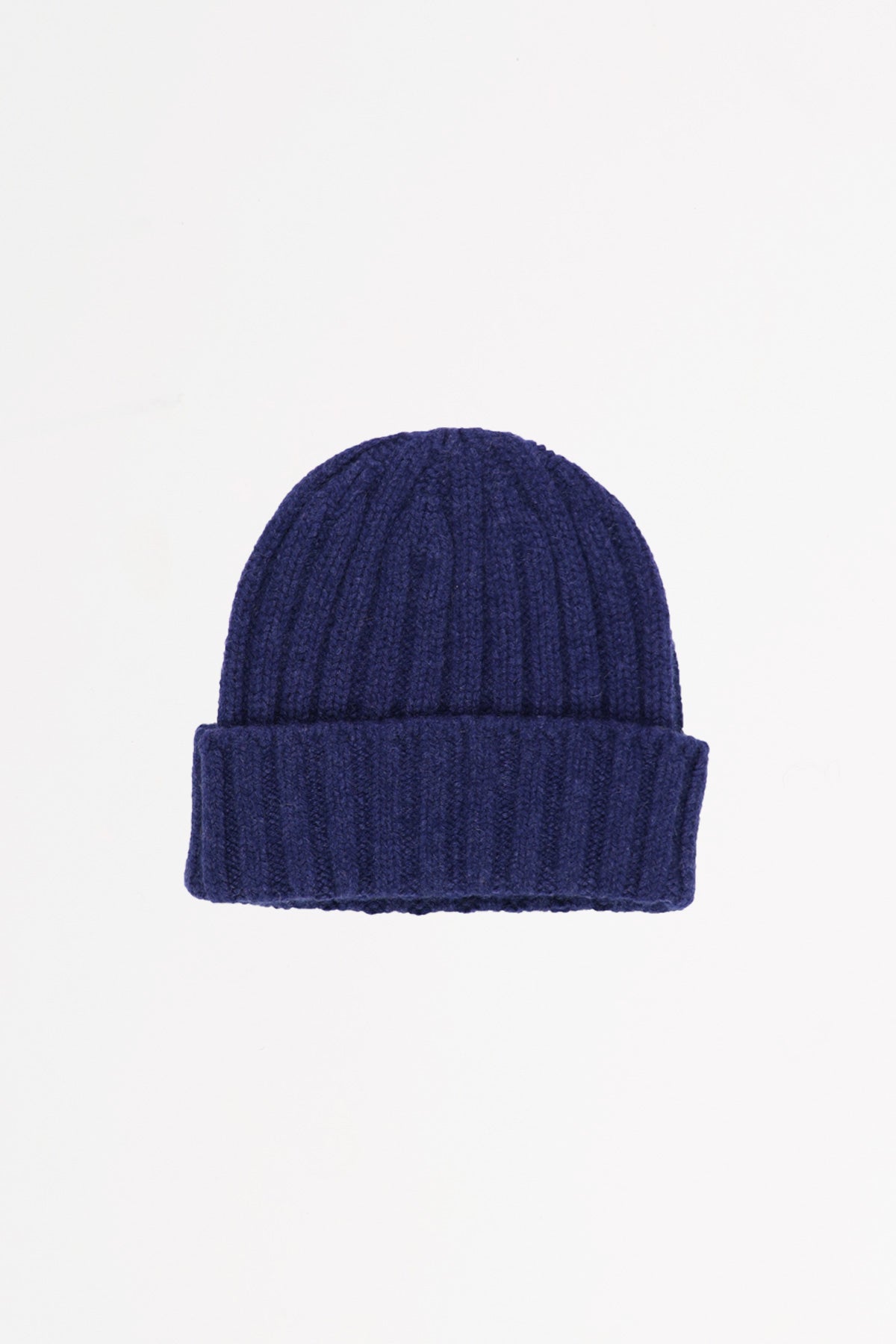 Cableami - Cashmere 2x2 Rib Watchcap - Denim Blue - Canoe Club