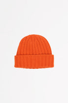 Cableami - Cashmere 2x2 Rib Watchcap - Orange - Canoe Club