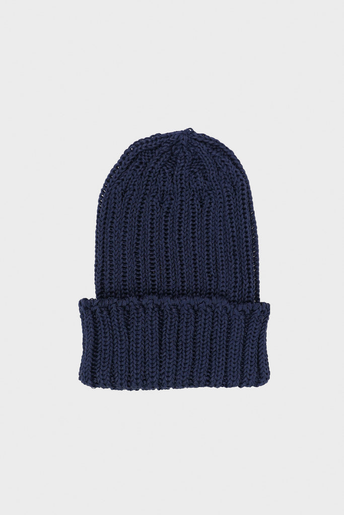 Cableami - Linen-Like Finished Cotton Cap - Navy - Canoe Club