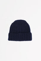 Cableami - Mohair Tube-Yarn Watchcap - Navy - Canoe Club