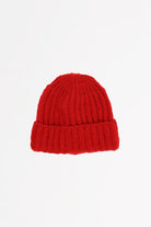 Cableami - Mohair Tube-Yarn Watchcap - Red - Canoe Club