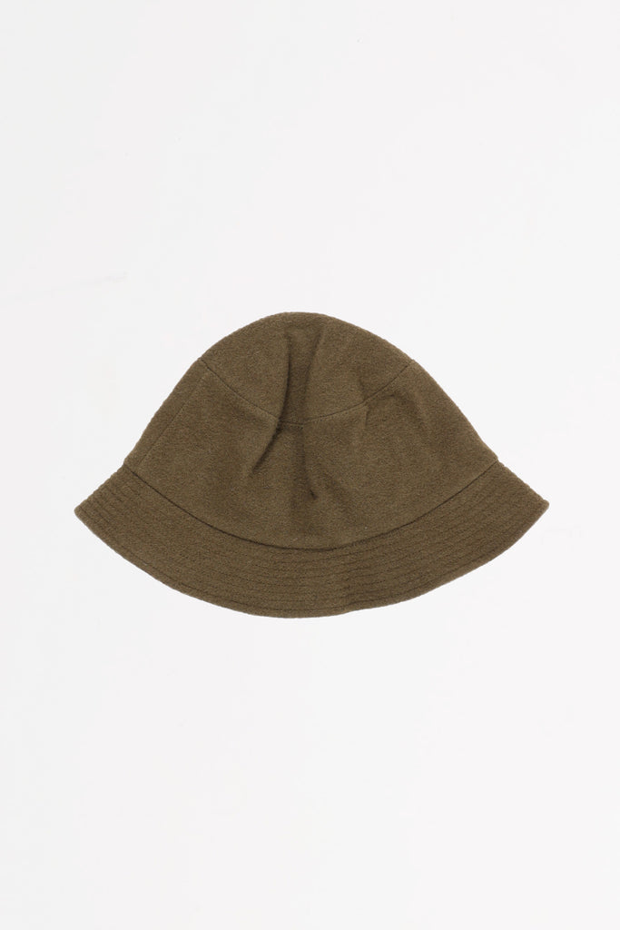 Cableami - Wool Flannel Bucket Hat - Olive - Canoe Club