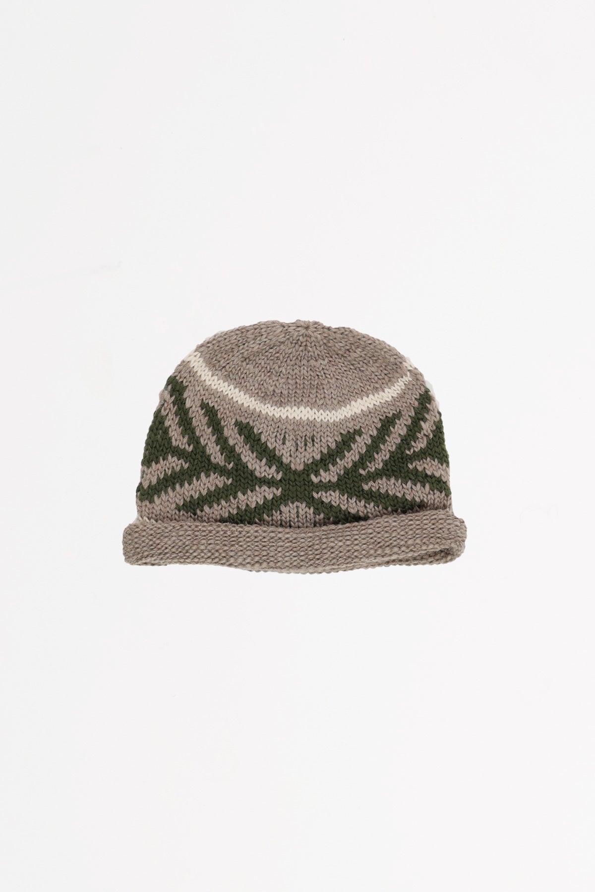 Cableami - Wool Jacquard Watchcap - Beige - Canoe Club