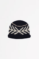 Cableami - Wool Jacquard Watchcap - Navy - Canoe Club