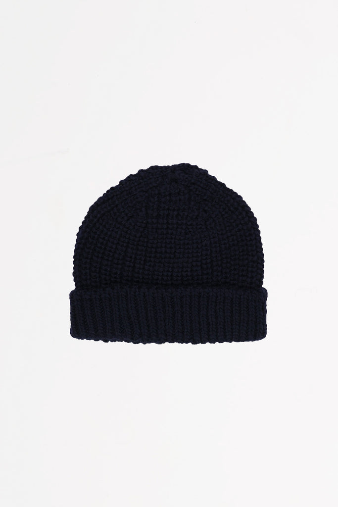 Cableami - Wool Short Watchcap - Navy - Canoe Club