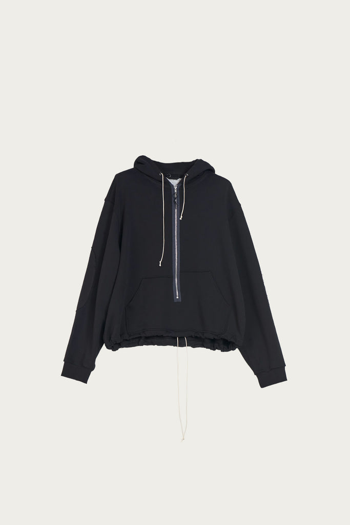 Camiel Fortgens - Anorak Zip Hoodie - Black - Canoe Club