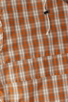 Camiel Fortgens - Cropped Outdoor Jacket - Orange/Brown Check - Canoe Club