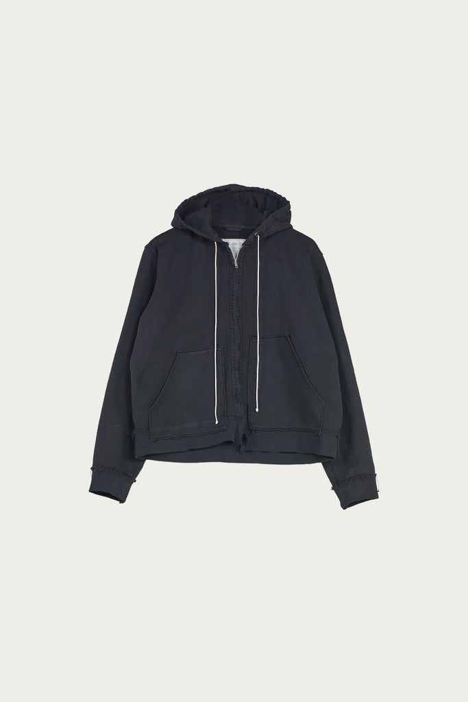 Camiel Fortgens - Fitted Zip Hoodie - Black Heavy Sweat - Canoe Club