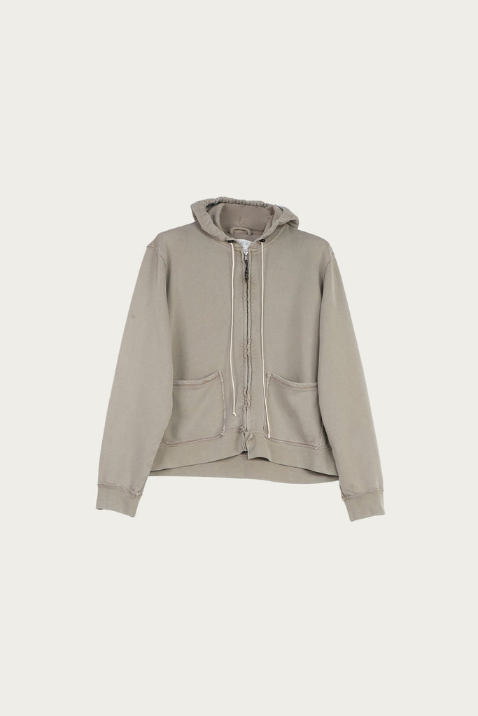 Camiel Fortgens - Fitted Zip Hoodie - Taupe Heavy Sweat - Canoe Club