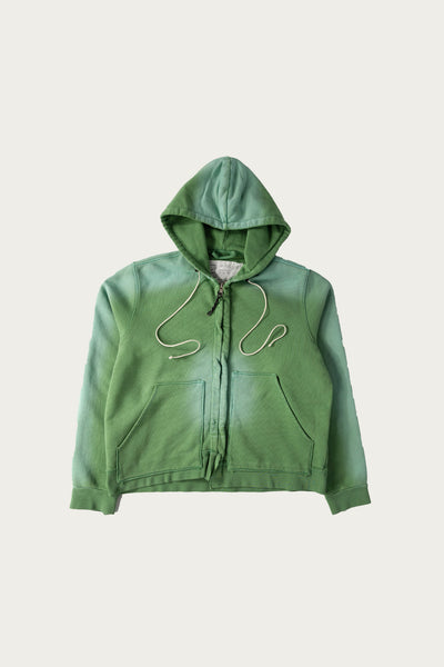 Camiel Fortgens Fitted Zip Hoodie | Sun Faded Green | Canoe Club