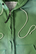 Camiel Fortgens - Fitted Zip Hoodie - Sun Faded Green - Canoe Club