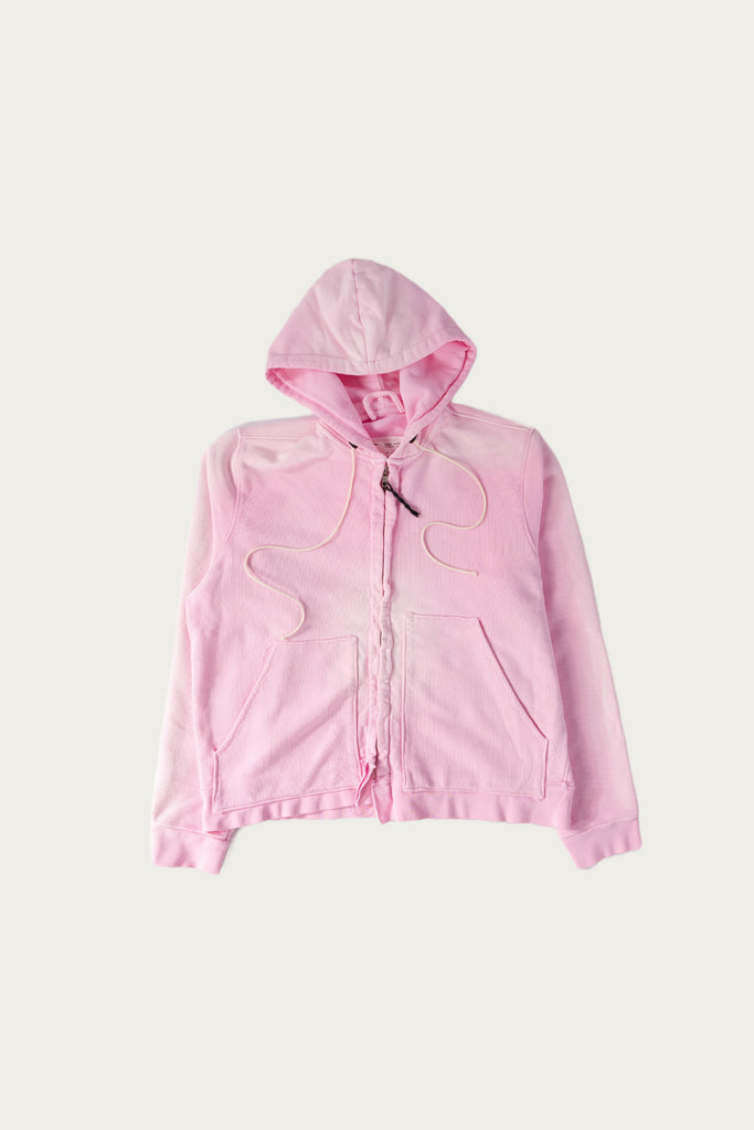 Camiel Fortgens - Fitted Zip Hoodie - Sun Faded Pink - Canoe Club