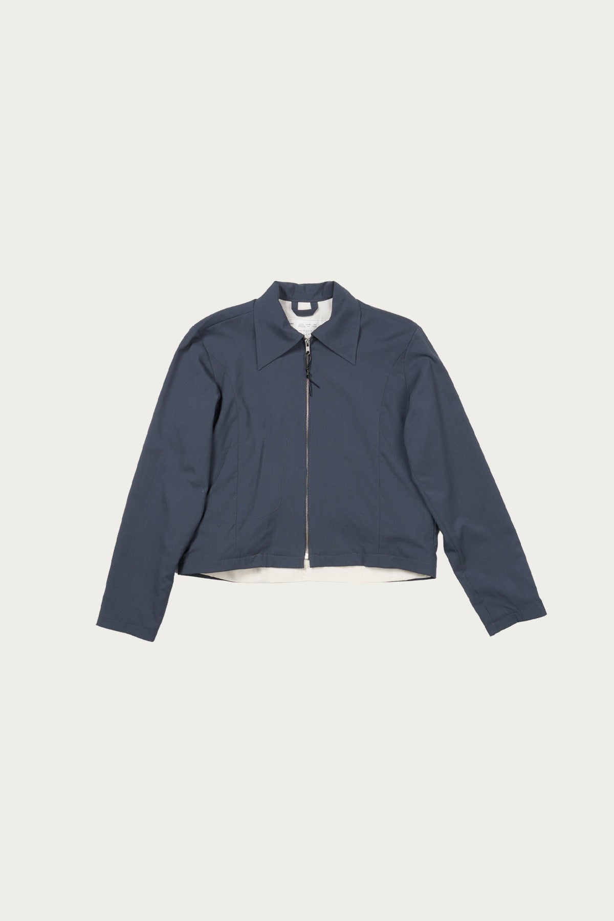 Camiel Fortgens Fitted Zip Jacket | Petrol Light Wool | Canoe Club