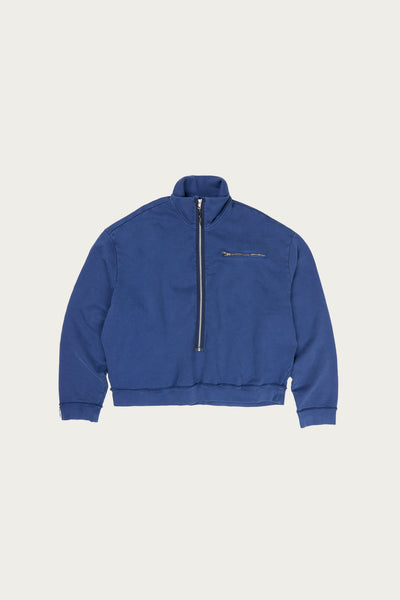 Camiel Fortgens Half Zip | Navy Heavy Sweat | Canoe Club