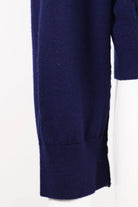 Camiel Fortgens - Merino Wool Knit Frankenstein V-Neck - Navy - Canoe Club