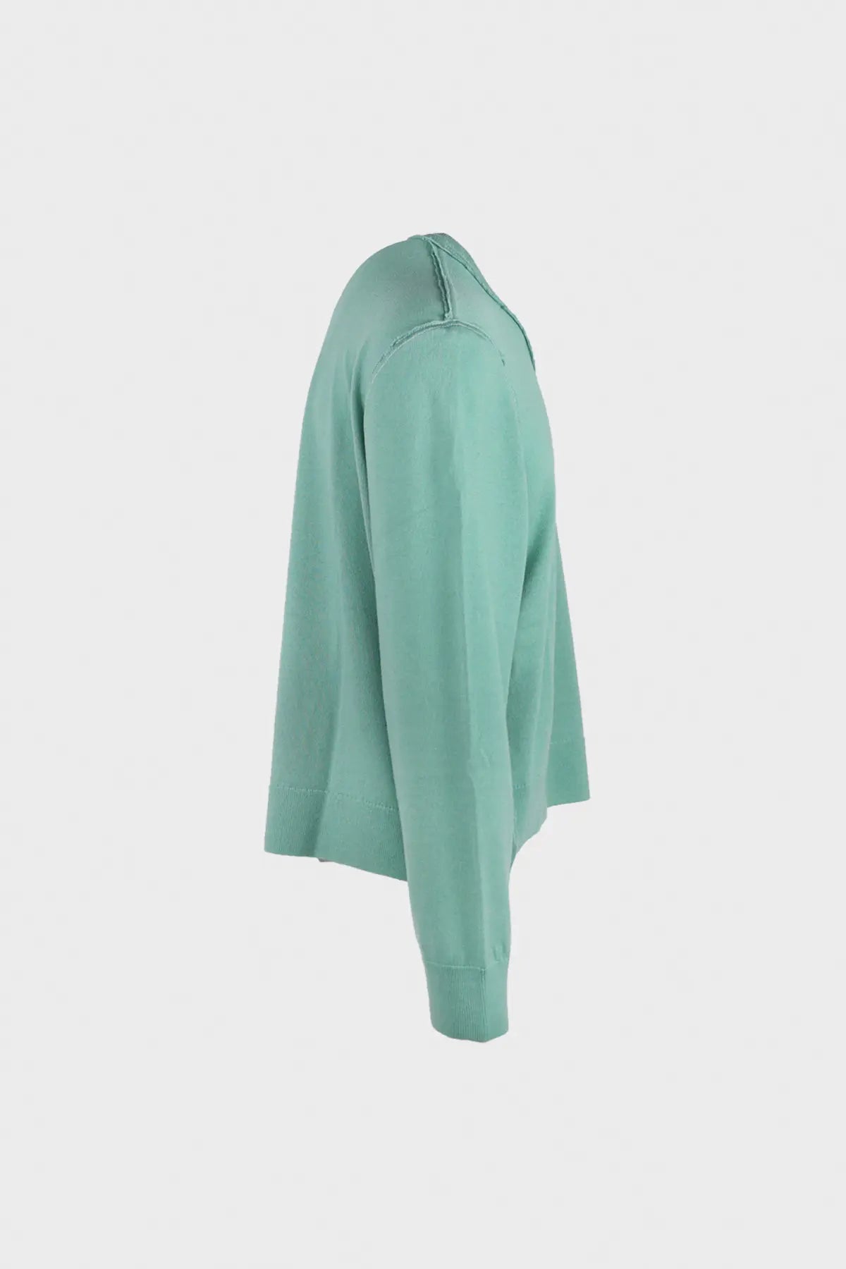 Camiel Fortgens - Merino Wool Knit Frankenstein V-Neck - Sage - Canoe Club