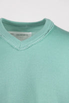 Camiel Fortgens - Merino Wool Knit Frankenstein V-Neck - Sage - Canoe Club
