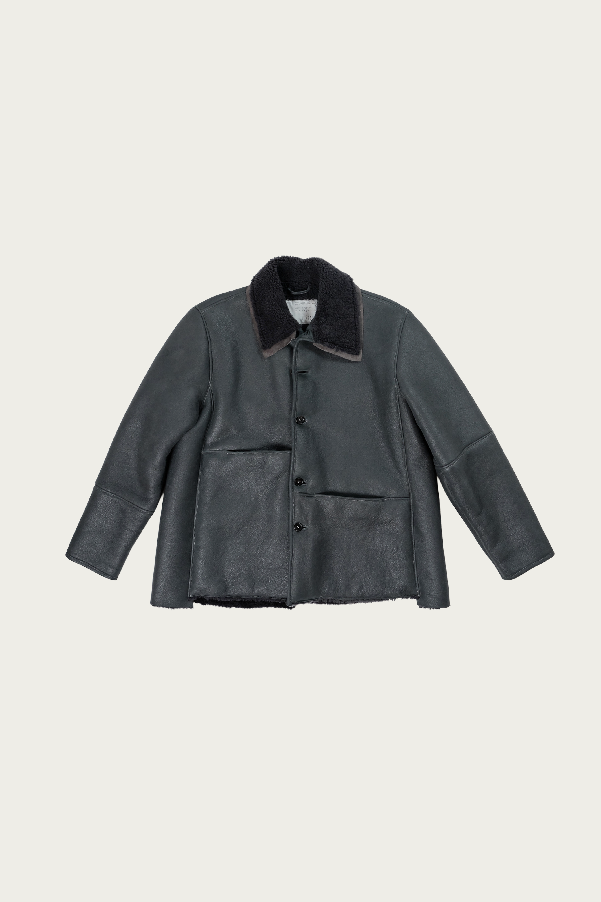 Camiel Fortgens - Shearling Coat - Grey - Canoe Club
