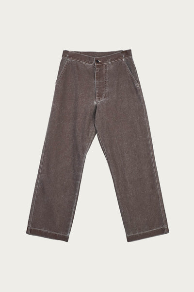 Camiel Fortgens Straight Jeans | Brown Coated Denim | Canoe Club