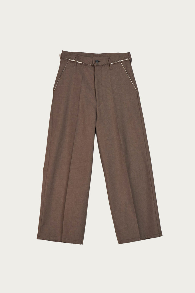Camiel Fortgens - Straight Slack - Brown Poly/Wool Twill - Canoe Club