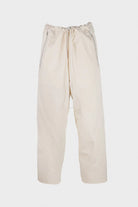 Camiel Fortgens - Sun-Dried Canvas Simple Pants - White - Canoe Club