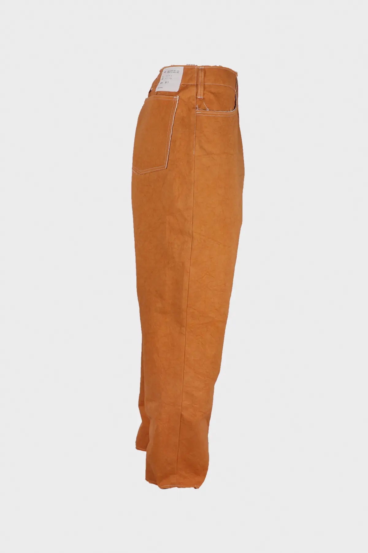 Sun Dried Cotton Twill Normal Jeans - Orange