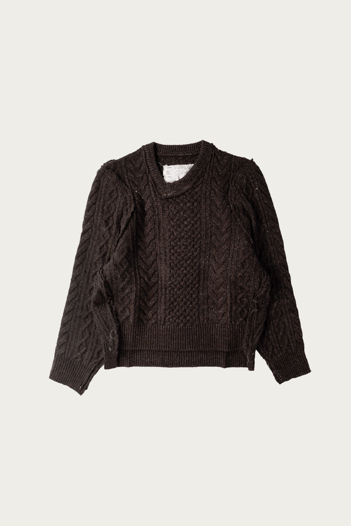 Camiel Fortgens - Frankenstein Cable Knit - Natural Brown Glitter - Canoe Club