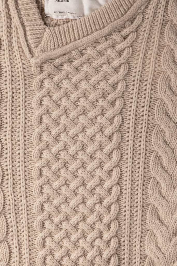 Camiel Fortgens - Frankenstein Cable Knit - Natural Off-White - Canoe Club