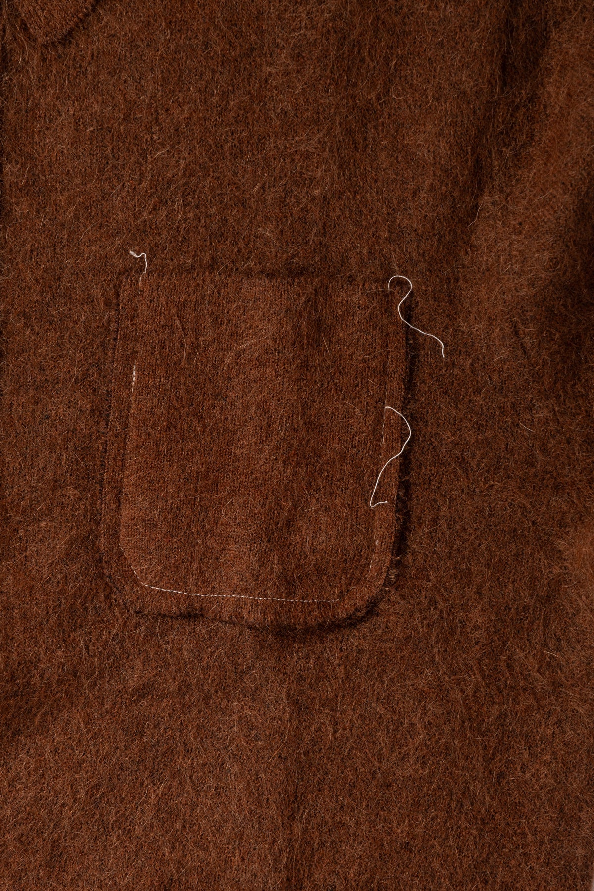 Camiel Fortgens - Hairy Cardigan - Brown Mohair Wool - Canoe Club