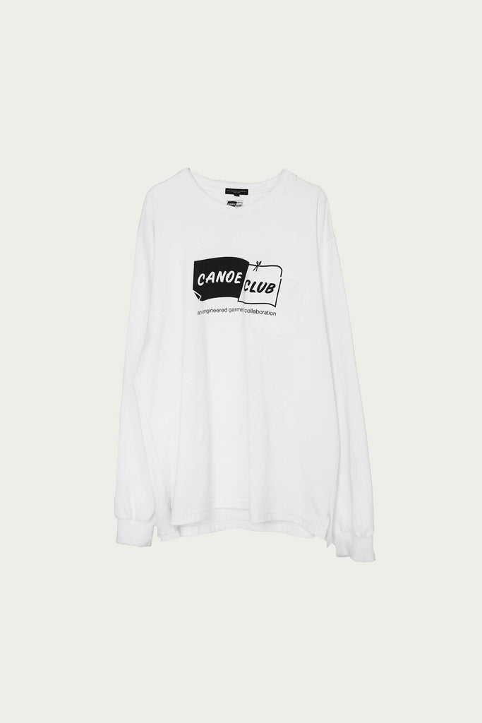 Canoe Club Collaborations - EG x CC Canoe Cross Cut Tee - White - Canoe Club