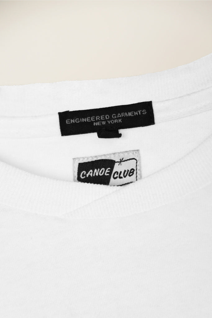 Canoe Club Collaborations - EG x CC Canoe Cross Cut Tee - White - Canoe Club