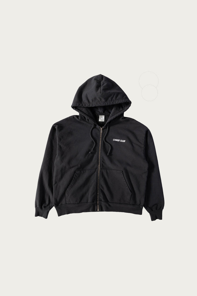 Canoe Club Collaborations - Logo Zip Hoodie - Graphite - Canoe Club