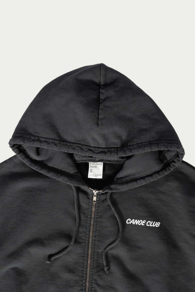 Canoe Club Collaborations - Logo Zip Hoodie - Graphite - Canoe Club