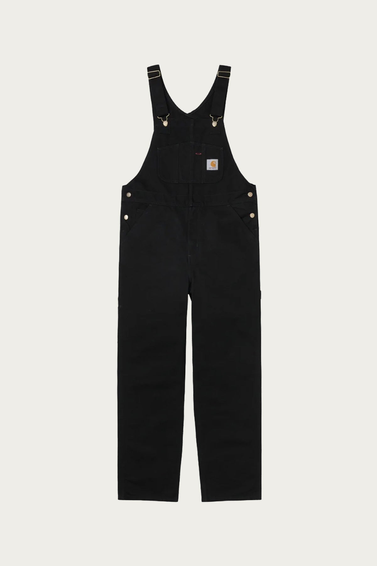 Carhartt Work In Progress - Bib Overalls - Black Rinsed - Canoe Club