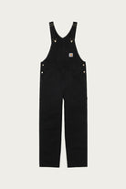 Carhartt Work In Progress - Bib Overalls - Black Rinsed - Canoe Club