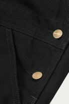 Carhartt Work In Progress - Bib Overalls - Black Rinsed - Canoe Club