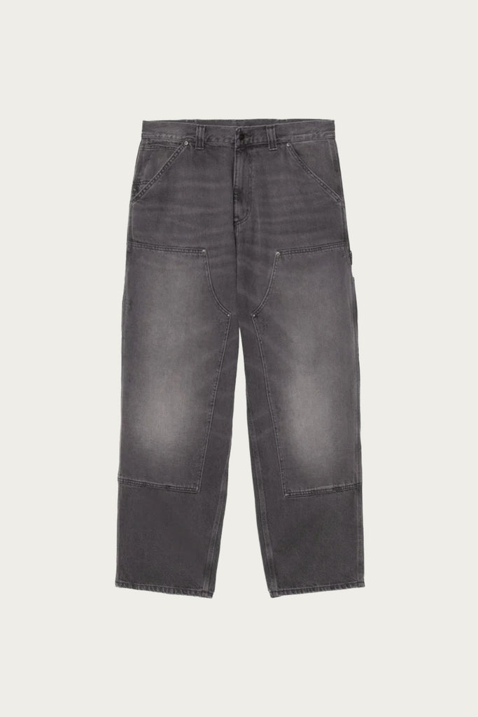 Carhartt WIP Double Knee Pant | Black Grind Wash | Canoe Club