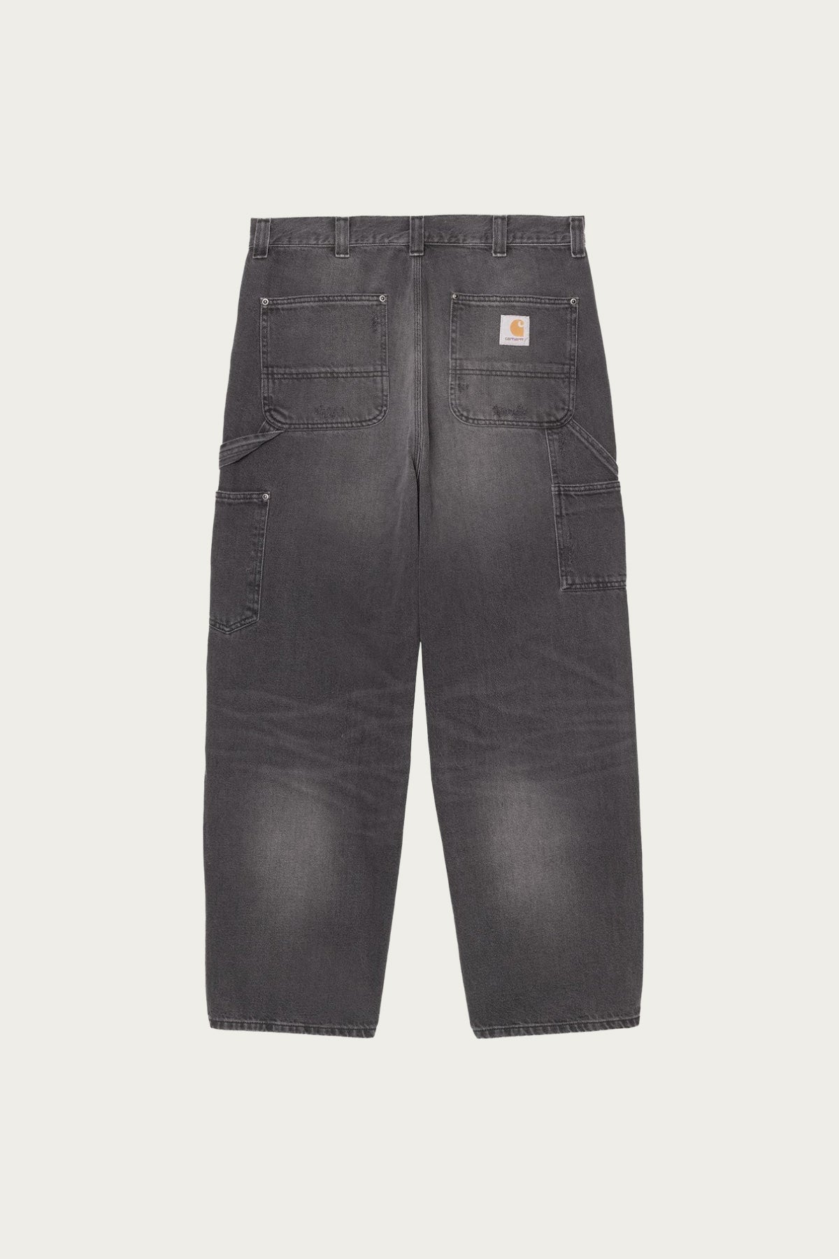 Carhartt Work In Progress - Double Knee Pant - Black Grind Wash - Canoe Club